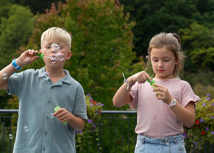 Stations sensorielles au Jardin des sens